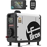 LF Bros 5KW Diesel Heater, 12V/24V/110V All-in-One Air Diesel Heater with Timing LCD Screen and Remote Control, Suitable for 