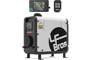 LF Bros 110V/12/24V 5KW Diesel Heater with Timer, All-in-One Air Diesel Parking Space Heater for Small Space, Come with Remote Control and LCD Controller, Suitable for Home Tent Shop Garage Camper Van