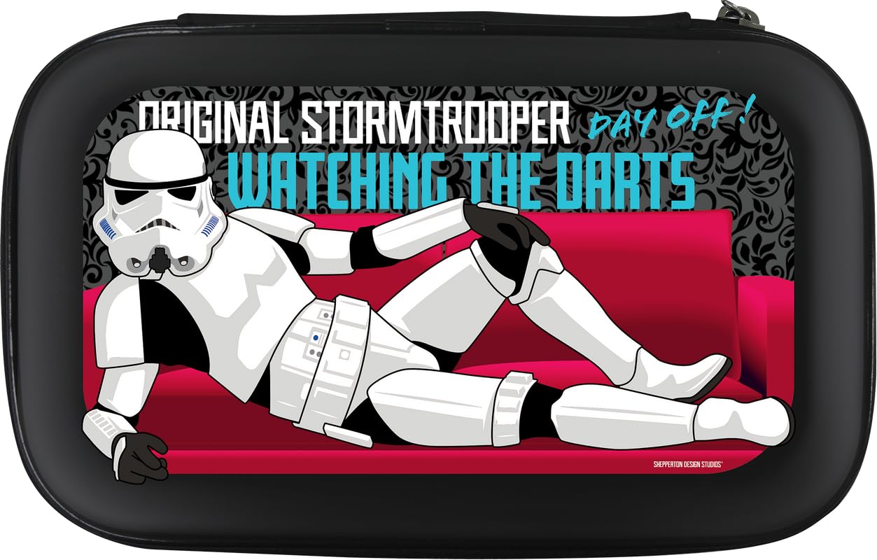 Shepperton Design Studios Original Stormtrooper Officially Licensed Dart Case Storage Wallet, W3, Watching The Darts (W654)