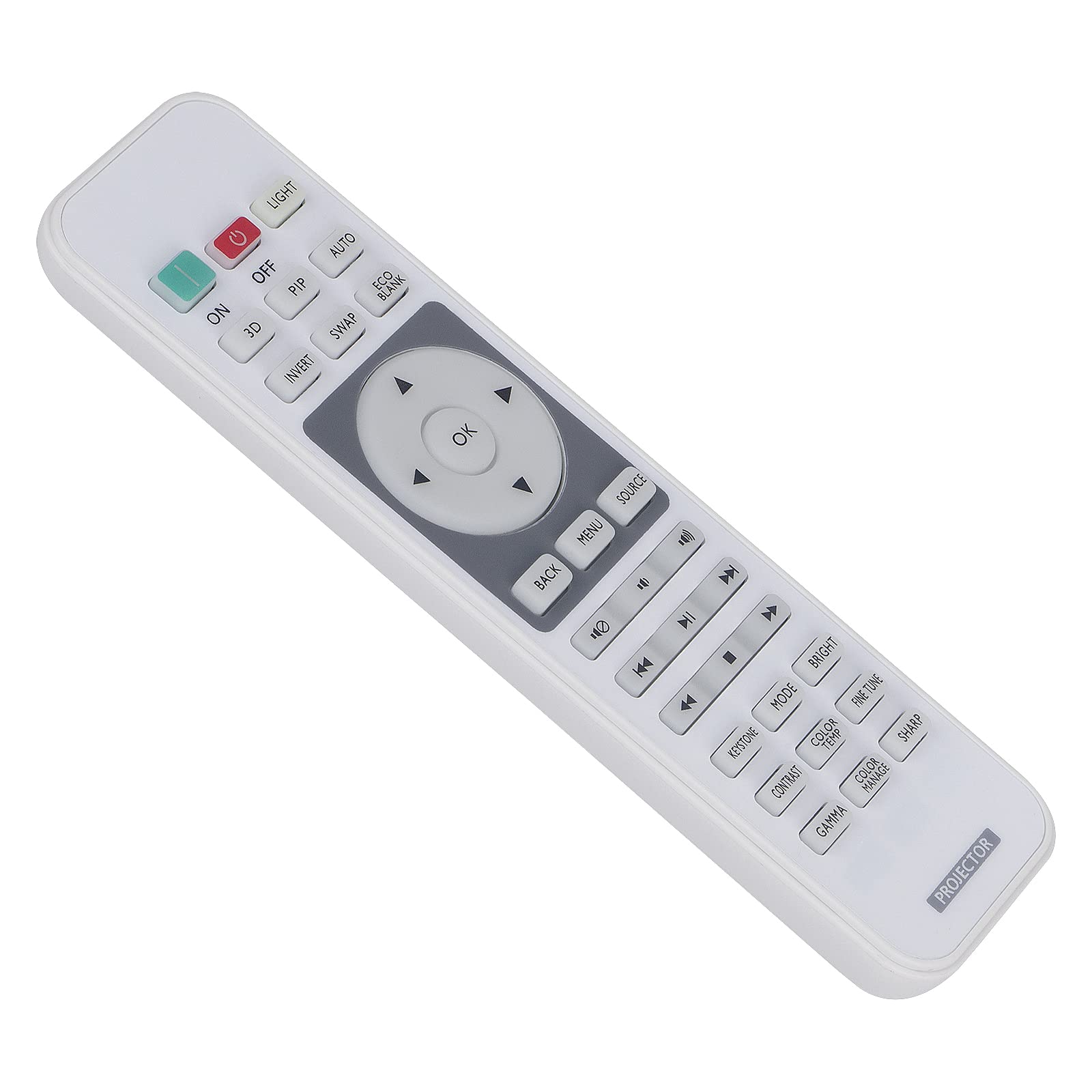 VINABTY RCV012 5J.J9M06.001 Remote Replace for BenQ HT1085 HT1085ST HT2050A HT3050 TH670 TH670S W1070 + W W1075, W1080ST + W1090 W1110S W1120 W1210ST W1050 W3000 W1070+ W1070+W W1080ST+ i701JD i700