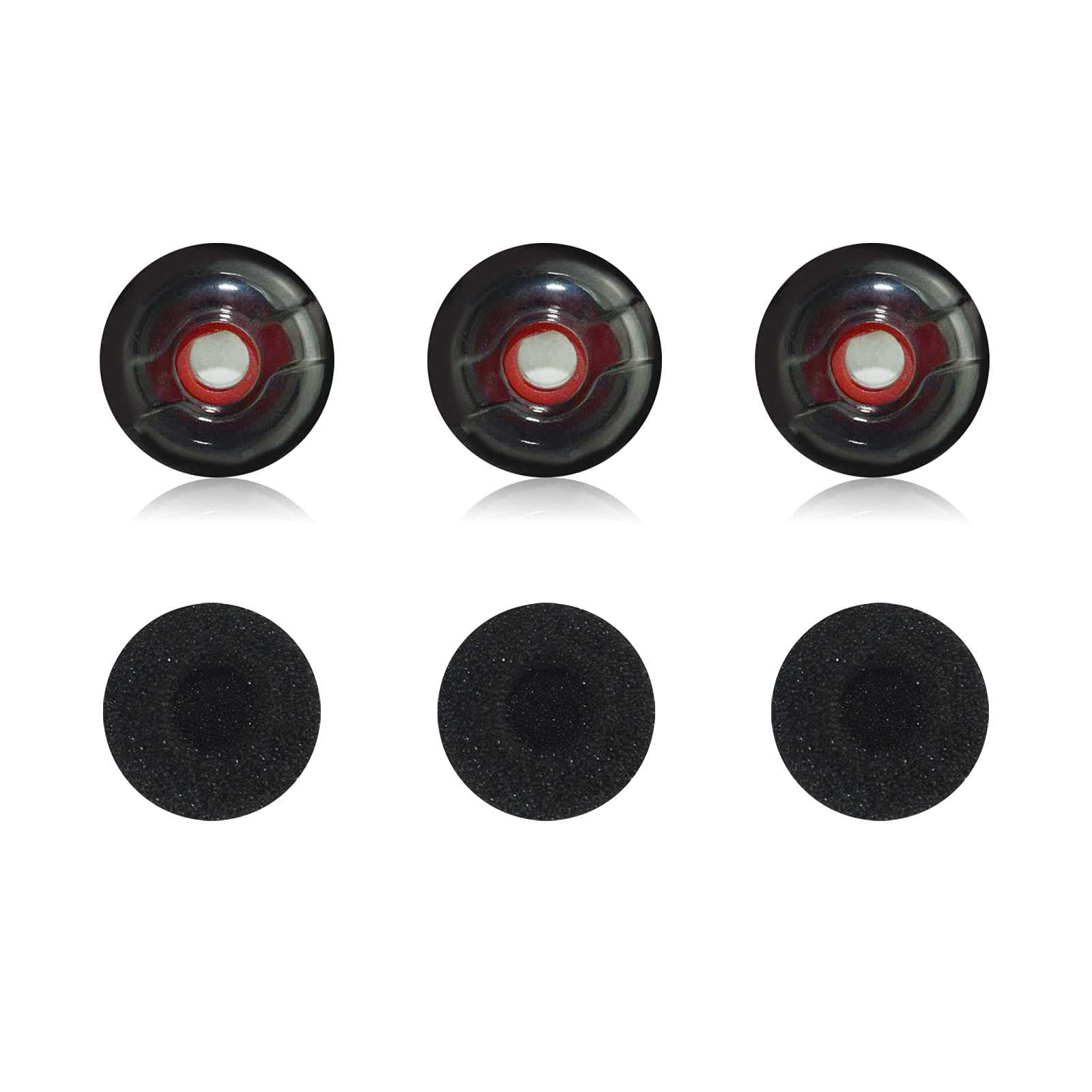 Replacement Ear Tip with Foam Covers For Plantronics Voyager 5200 Series / 5210/5220 5200 UC Bluetooth Headsets Earpieces (Medium)