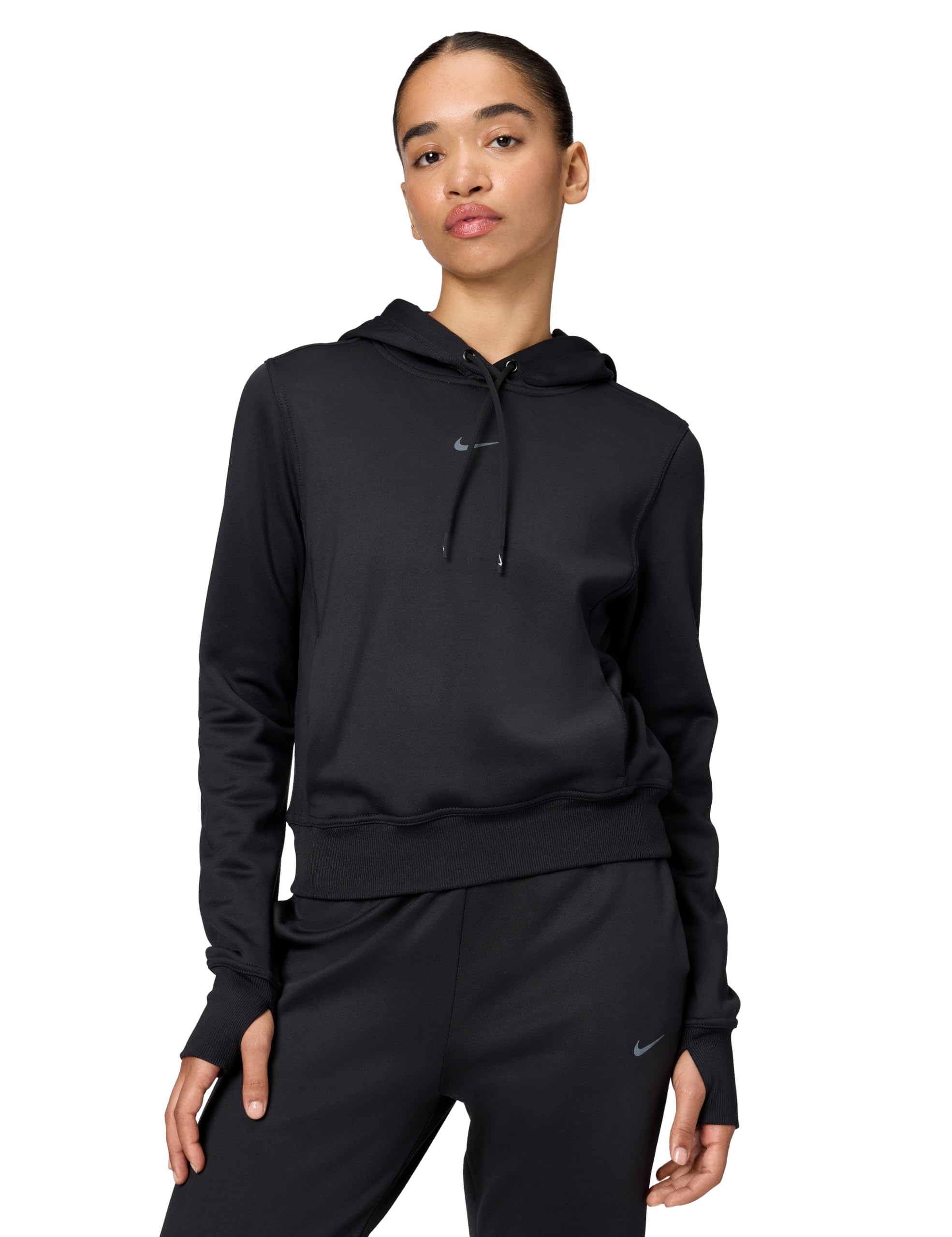 Nike Women’s Therma-Fit One Pullover Hoodie, Black, Large