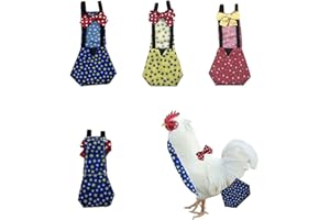 LATIOBRO Chicken Diapers Hens Reusable Poultry Nappies Washable Waterproof for Geese Pet Ducks Parrots Cockatiel Pet Birds