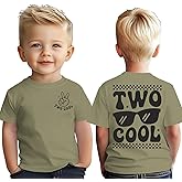 AG AGUU Two Cool Birthday Shirt 2T Birthday Boy T-Shirt 2 Years Old Toddler Boys Bday Party Outfit Short Sleeve Gift Tee Tops