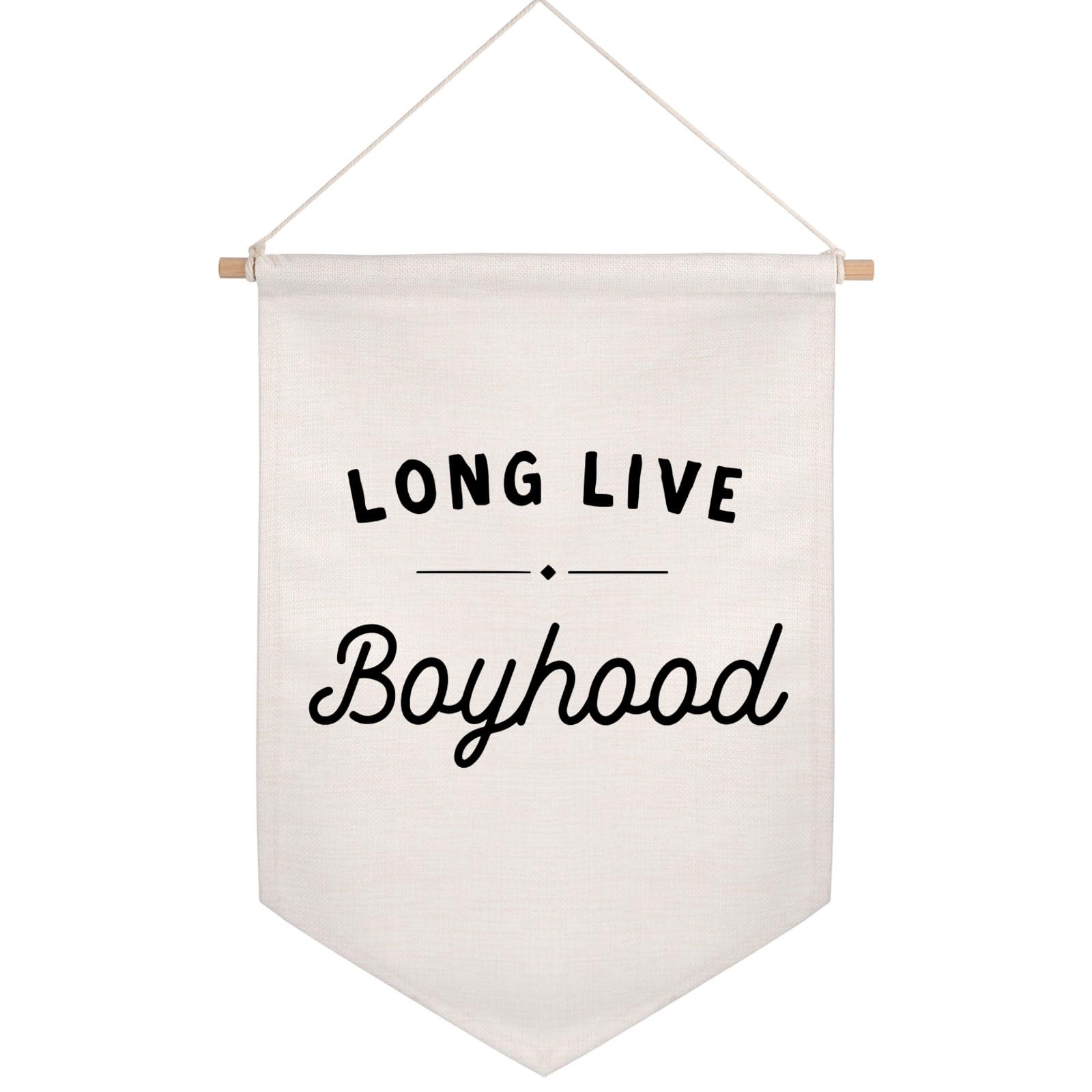 Photo 1 of **MISSING POST**Long Live Boyhood Pennant Flag Wall Art Banner Kids Room Decor Brother's Rooms Nursery Playrooms Boy's Room Wall Decor Boho Wall Art Pennant Banner Kids Room Decor Boys Bedroom Decor