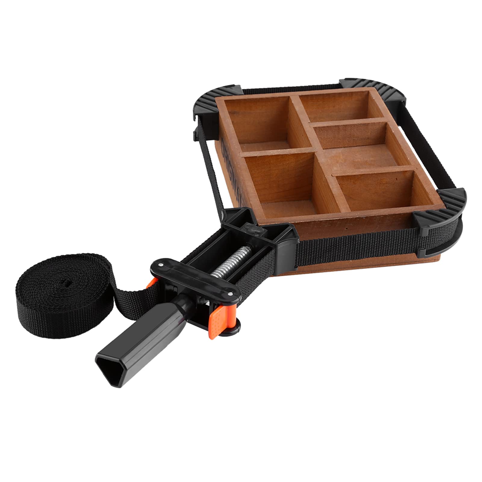 Corner Clamps for Woodwork, Band Strap Clamp, 4m Adjustable 4 Jaws Picture Frame Clamp Strap for Cabinets Drawers Barrels Picture Frame DIY Crafts