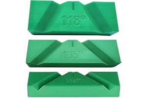 TECHPLUS 3 Sets Drill Bit Sharpener Guide Jig, 3D Printed Tool for Bench Grinder, Suitable for All Drill Bits, 90°, 118°, and 135° Angles