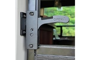 WanDwel Aluminum RV Screen Door Latch Handle Replacement Kit (Right Hand) Metal Camper Travel Trailer Motorhome Entry Parts for Passenger Side