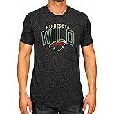 Wright & Ditson NHL Adult Powerplay Heathered Unisex T-Shirt - 100% Cotton - Tagless and Comfortable