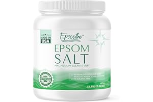 LA SALT CO Epsoothe 5 Lbs Jar Epsom Salt Bath & Foot Soak and Scrub | Pure & Natural Magnesium Sulfate USP | Relieves Sore Muscles & Joints, Promotes Healing