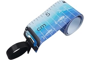 KTGCOZS Pack of 1 Foldable Fishing Tape Measure Waterproof Fishing Length Ruler Measurement Tool