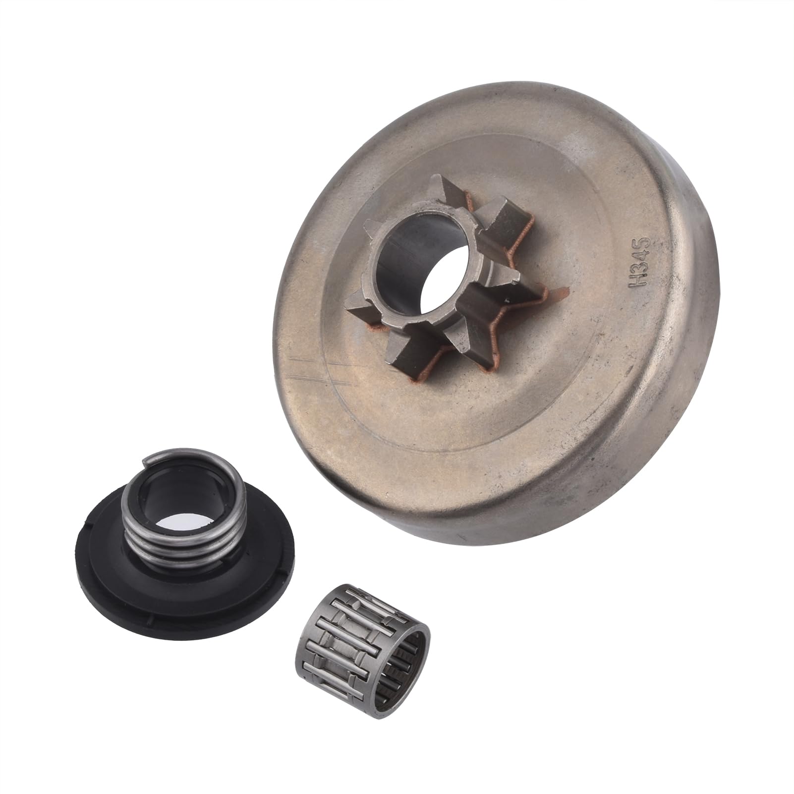 Clutch Drum Sprocket Bearing Worm Gear for Husqvarna 340 345 350 445 445E 450 450E Chainsaw .325"-7T