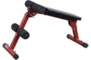 BODY SOLID Body-Solid Best Fitness Ab Board (BFAB10R), 6-Pack Abs Machine Exercise Equipments for Strength Training Home Gym Workouts Bench