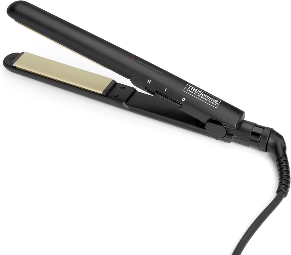 TRESemmé Ceramic Straightener 230C 1in Plates Worldwide Use Black