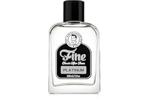 Mr. Fine Men's Aftershave - Platinum Fragrance, Soothing & Toning Post Shave Balm, Calms Razor Burn, Classic Barbershop Feel, Alcohol-Based Formula, Gentle for All Skin Types, 100ml