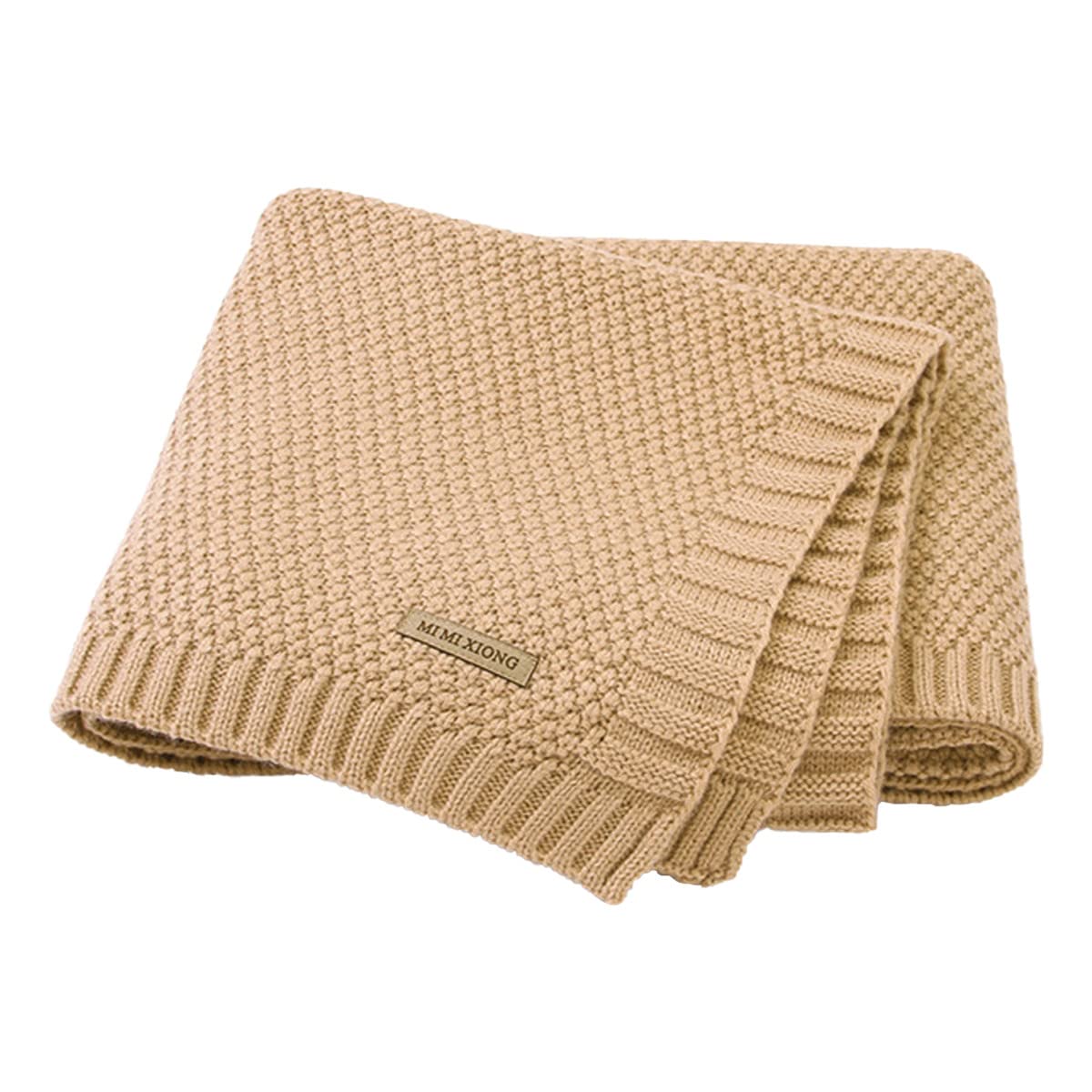 SZJIAHTM Newborn Toddler Baby Blanket Cotton Cable Cellular Knitted 100 x 80cm Soft Breathable Blanket for Baby Boy and Girls