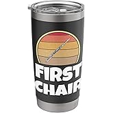 Funny Flute Player First Chair Band Orchestra Instrument Stainless Steel Insulated Tumbler