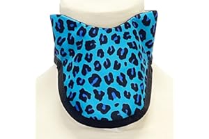USAXRAY SS3B Lead Thyroid Shield Soft 3/4 Buckle Back (Turq Leopard)