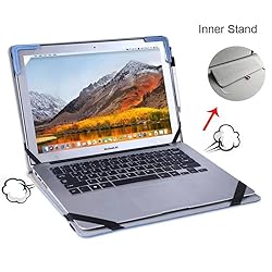 Berfea Laptop Case, PU Leather Protective Shell for