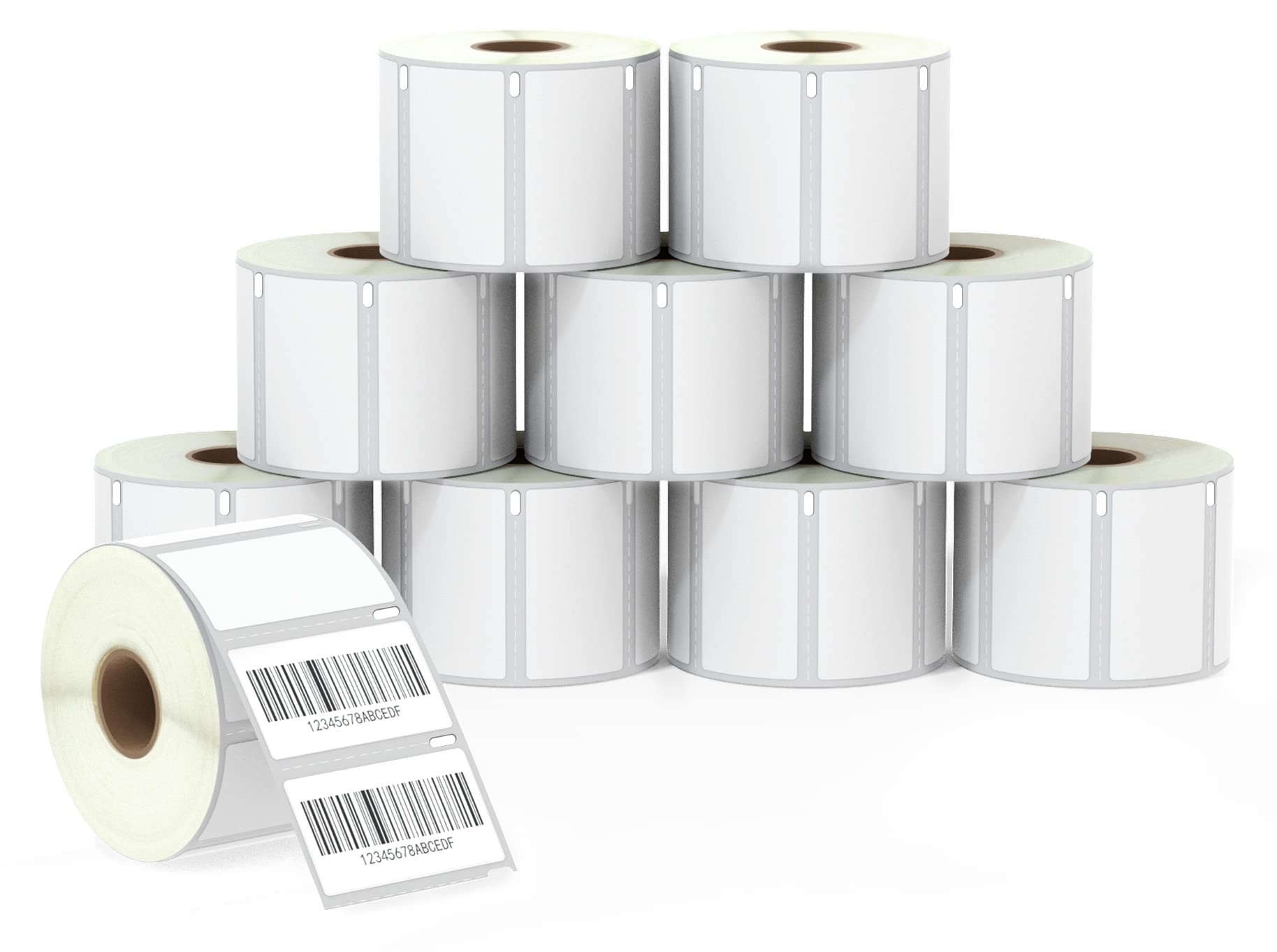 BETCKEY - 10 Rolls 11354 Self-Adhesive Labels Compatible with DYMO S0722540, 57mm x 32mm, 10000 Multi-Purpose Labels Compatible with DYMO LabelWriter 450, 4XL, NOT Fit 550 or 5XL
