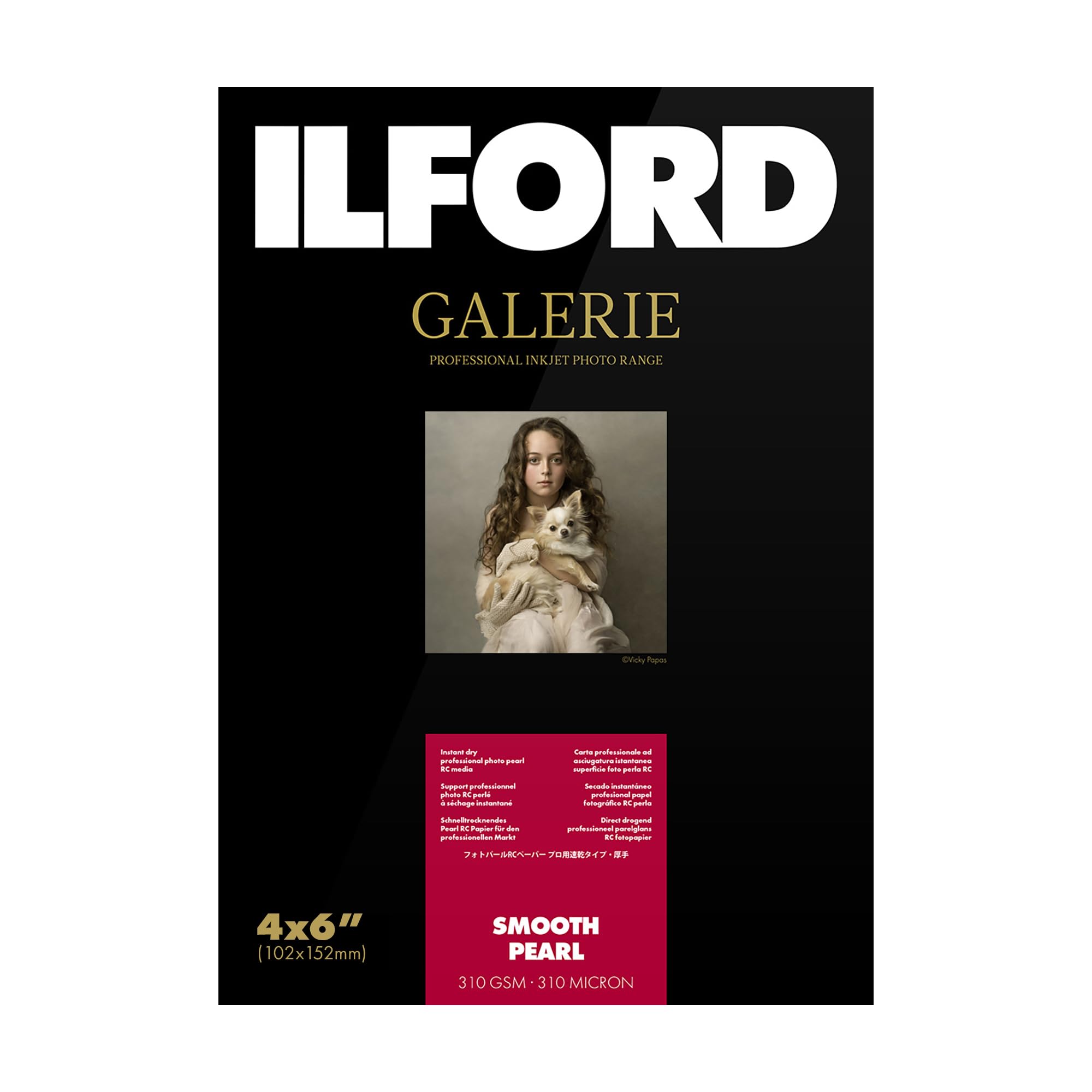 Ilford 2001743 Galerie Prestige Smooth Pearl 310gsm A6 100 Sheets