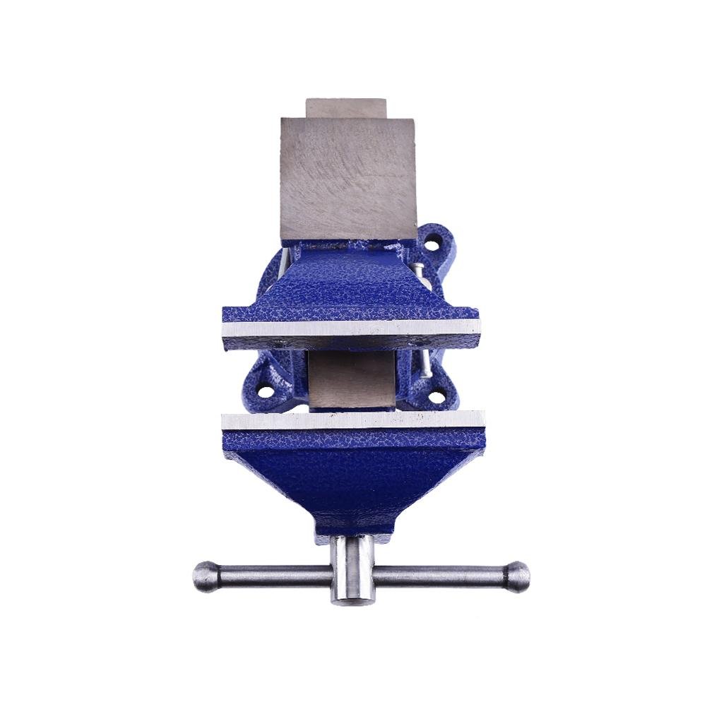 Morsa Da Banco Professionale 360° - Ganasce 152 Mm Con Incudine - Ghisa 60.000 PSI Per Uso Pesante