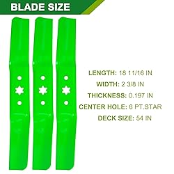 JSXDNWYJ ZT1 54 Blades for Cub Cadet Troy Bilt
