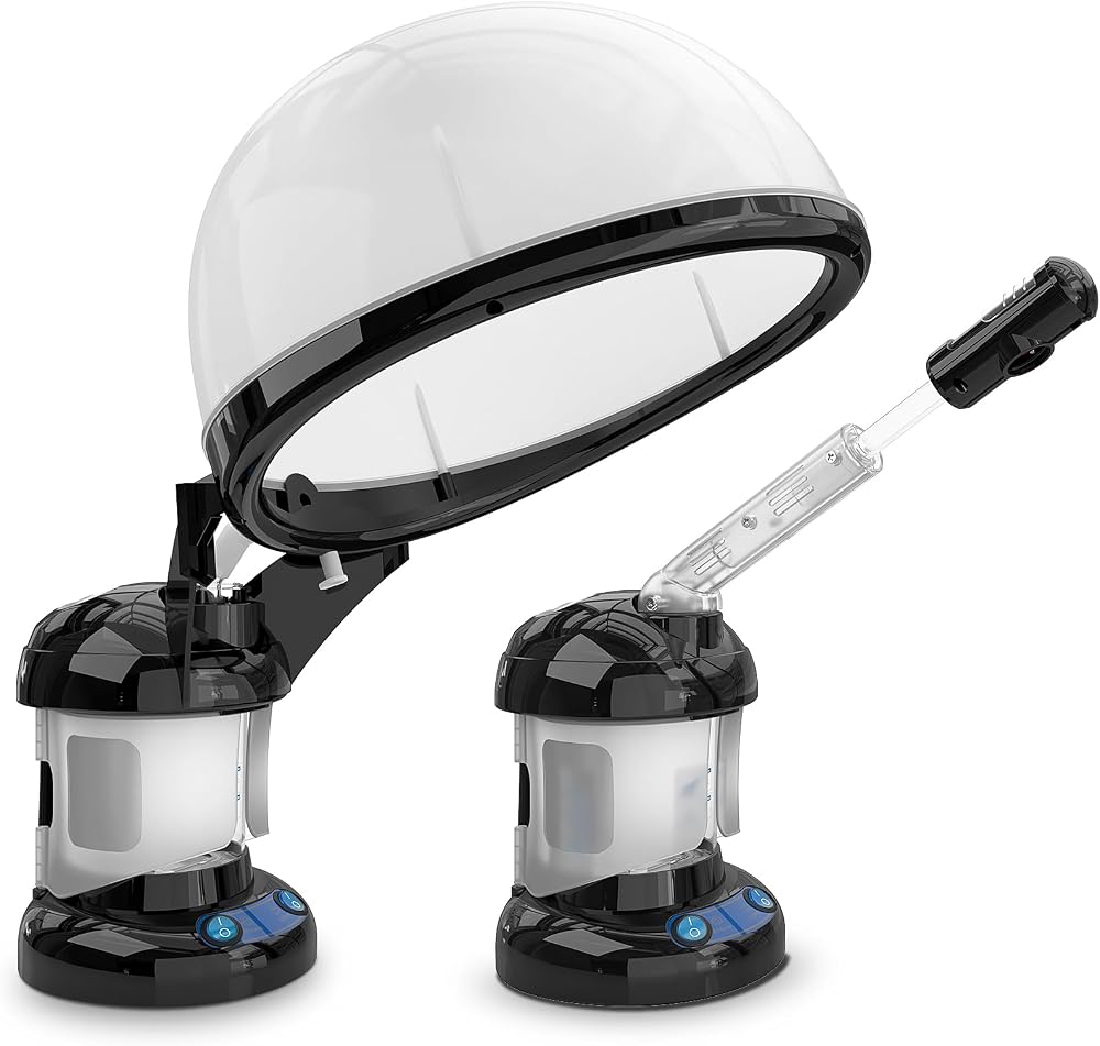 Kingsteam 2 in 1 Hair Steamer for Natural Hair & Ozone Facial Steamer | 2-in-1 hair and facial steamer for deep conditioning