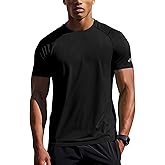 Zengjo Mens Athletic Shirts Short Sleeve Quick Dry Gym Workout Running Exercise T-Shirt Moisture Wikcing Sports Tee Top