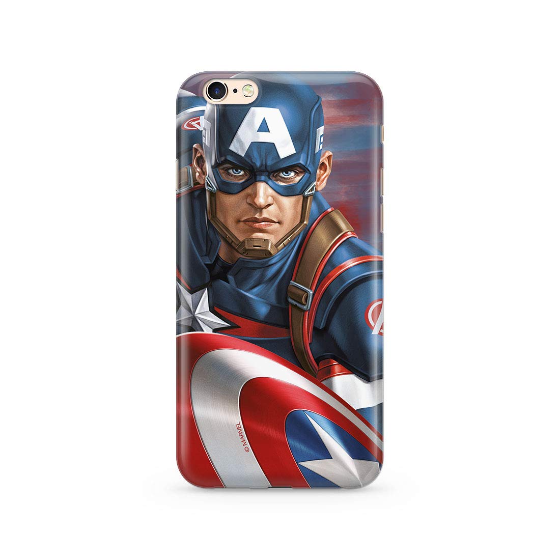ERT GROUP mobile phone case for Apple Iphone 6 PLUS original and officially Licensed Marvel pattern Captain America 022 optimally adapted to the shape of the mobile phone, case made of TPU
