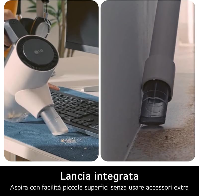 CordZero A9 Air, Aspirapolvere senza Fili, 150W, Autonomia 40 min, Spazzola Parquet, 2 Accessori, Autoportante, Corpo Leggero 1,97kg, Base Porta Accessori, Calming Beige