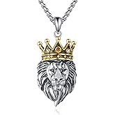 S925 Sterling Silver Cross/Memento Mori/Anchor/Lion/Om/Star Of David/Aztec Calendar/Eye Of Horus/Arrowhead/Saint Benedict Pendant 22+2" Stainless Steel Chain Necklace Jewelry Gifts for Men Women