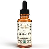 Khroma Herbal Products Organic Tribulus 30 Servings - 800 MG - Max Strength Liquid - Alcohol-Free - 2 FL OZ