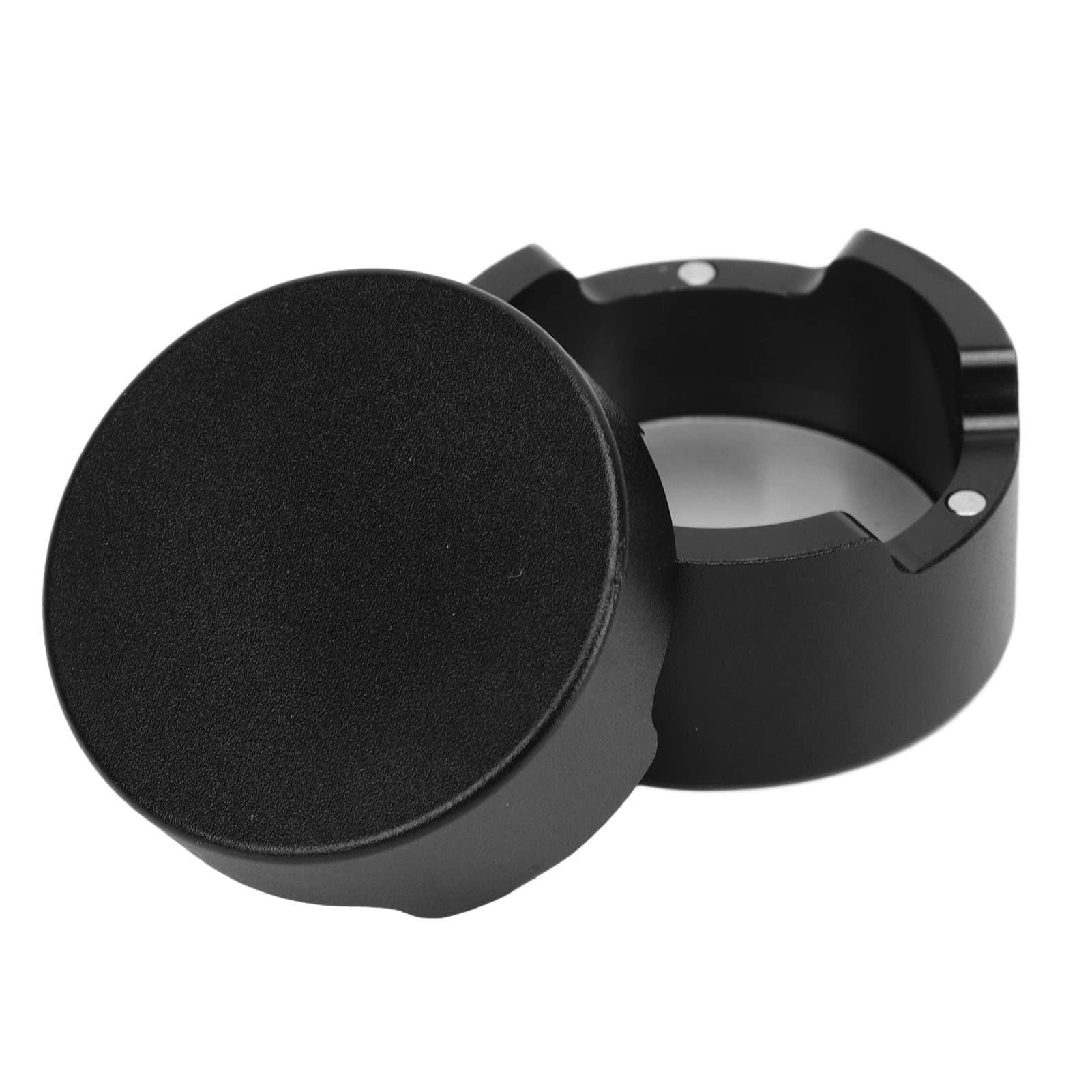 Agatige Billiard Chalk Case, Round Aluminum Alloy Cue Chalk Box Magnetic Mini Cue Tip Chalk Holder Pool Chalks Carrier Case for Pool Cue Sports Accessories