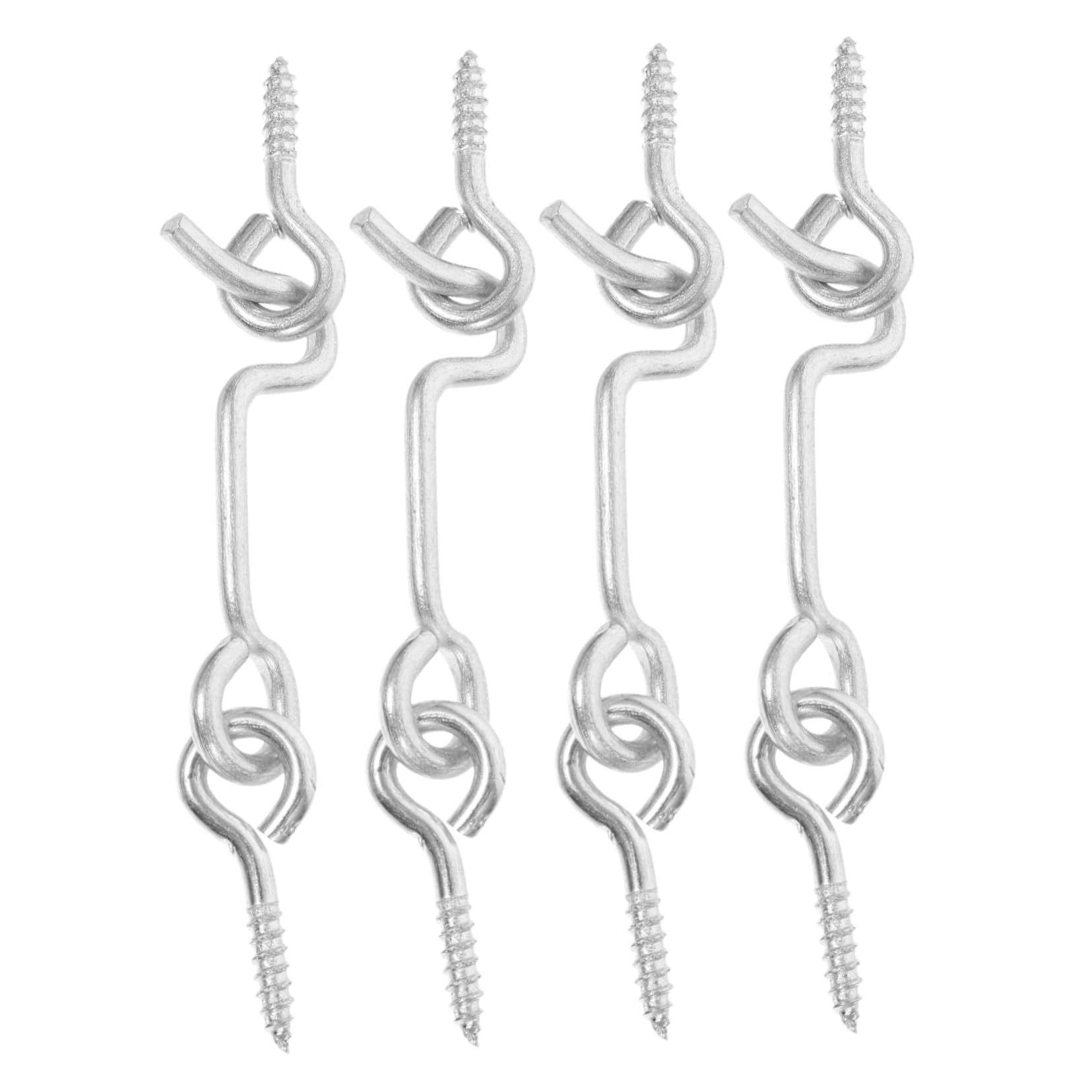 Artibetter Hook and Eye Latch Door Lock with Screws Metal Door Hook Safety Latch for Cabin Windows Sliding Screen Doors Home and Office Use