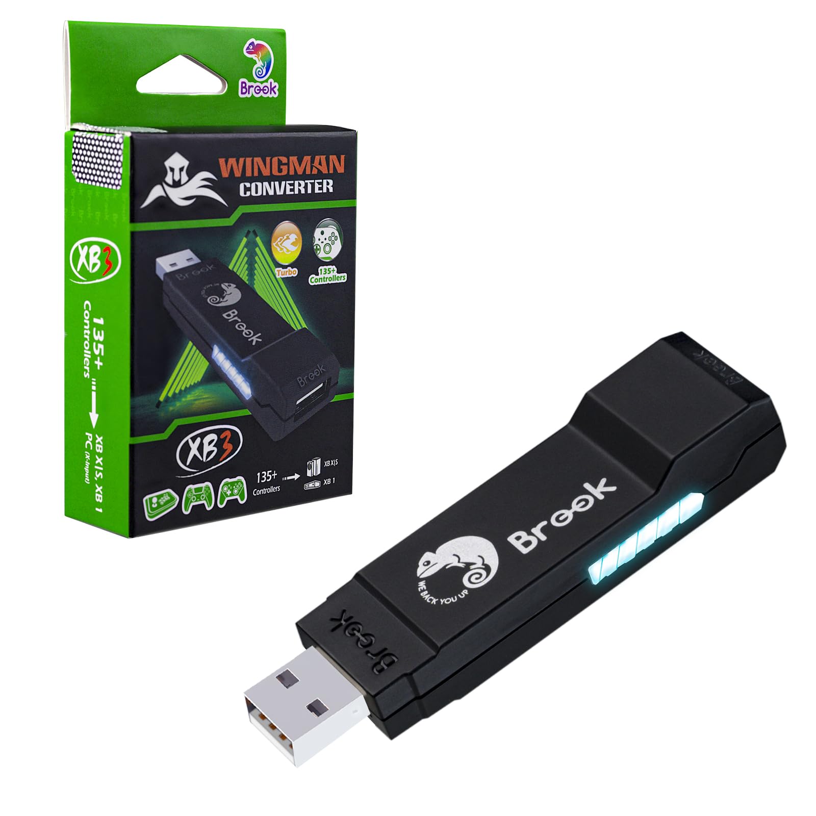 Sehawei Brook Wingman XB 3 Converter, Wireless Controller Adapter for New XB Series X/S, One Consoles and PC(X-Input), Supports Remap and Turbo [Exclusive Version]