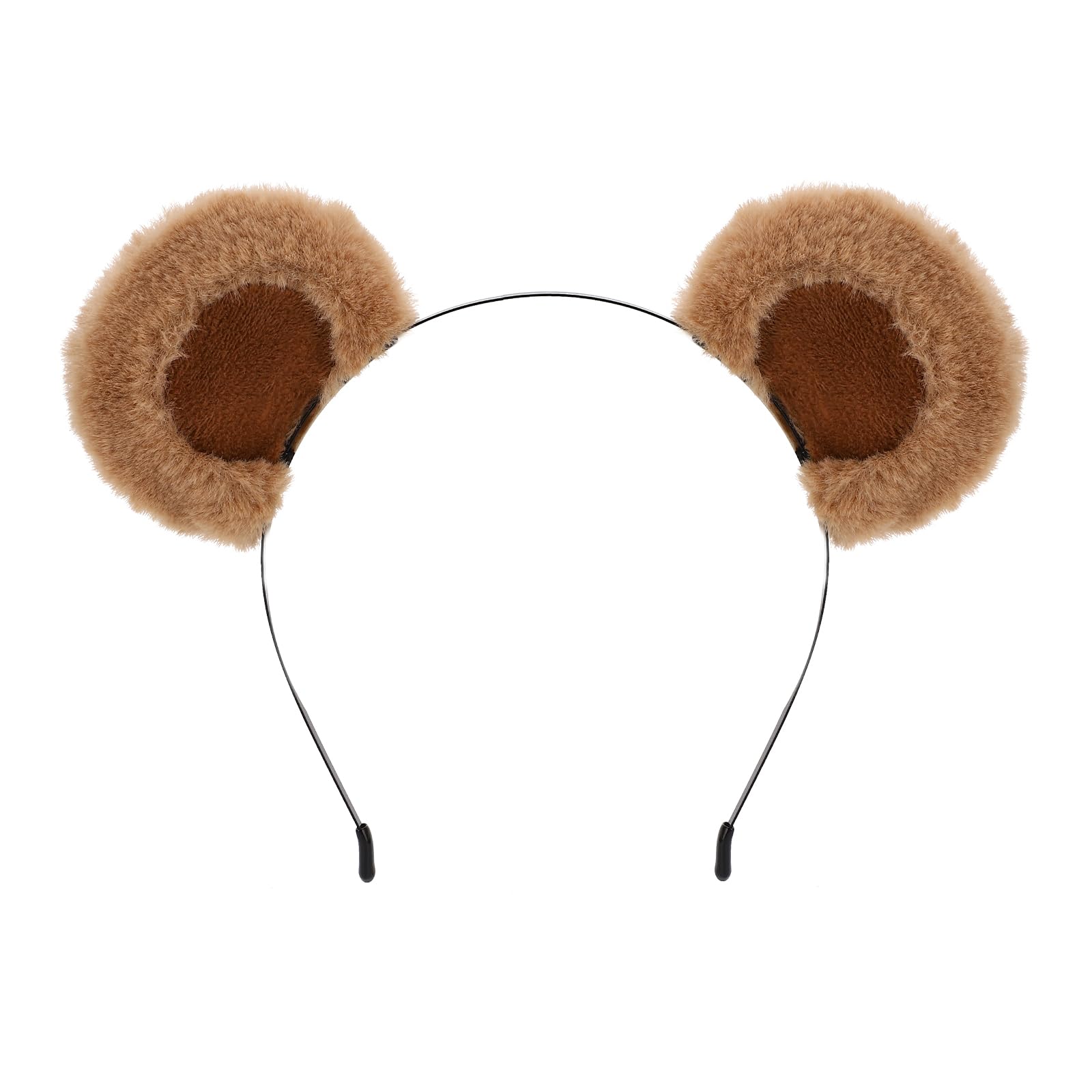 SIOTMERA Headband Bear Ears Brown, Cute Care Movable Hairband Adult with Toddler Bear Costume, Soft Makeup Headband for Washing Face Women — image 1