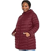 HHE Women's Plus Size Packable Puffer Jacket 1X-6X Lightweight Winter Puffer Coat