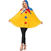 AOBUTE Womens Halloween Costume Poncho Hooded Party Cosplay Cape