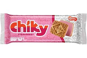 Pozuelo Chiky Strawberry Cookies | Crispy Vanilla Cookies Filled with Strawberry Fudge | Delicious Creamy Flavors from Costa Rica | On-The-Go Treat | 16.9 Oz (Pack of 3)