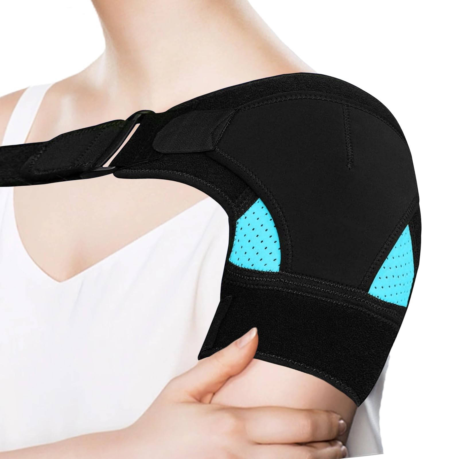 INBOLM Shoulder Brace Shoulder Support for Women Adjustable Rotator Cuff for Men Relief Pain Rotator Cuff Support Fits Left and Right