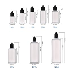 SmaUnicorn 5pcs x 50ml (1.7oz) LDPE Empty