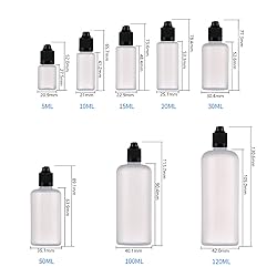 SmaUnicorn 5pcs x 100ml (3.4oz) LDPE Empty