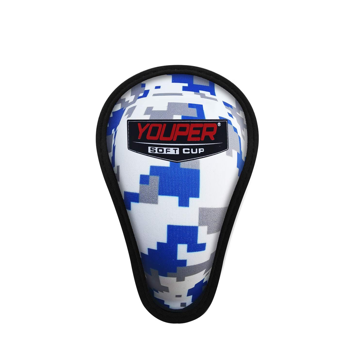 Photo 1 of Youper Boys Youth Soft Foam Protective Athletic Cup (Ages 7-12), Kid Athletic Cup for Baseball, Football, Lacrosse, Hockey, MMA (Ocean Camo (1-Pack))