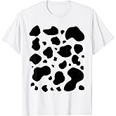 Cow Shirt Adult Kids Men Women Cow Costume T-Shirt