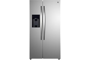 Kenmore 36" Side-by-Side Refrigerator with Freezer - Accela Chill, Water & Ice Dispenser, Adjustable Glass Shelves, ENERGY STAR Certified, 20 cu. ft. Capacity - Fingerprint Resistant Stainless Steel
