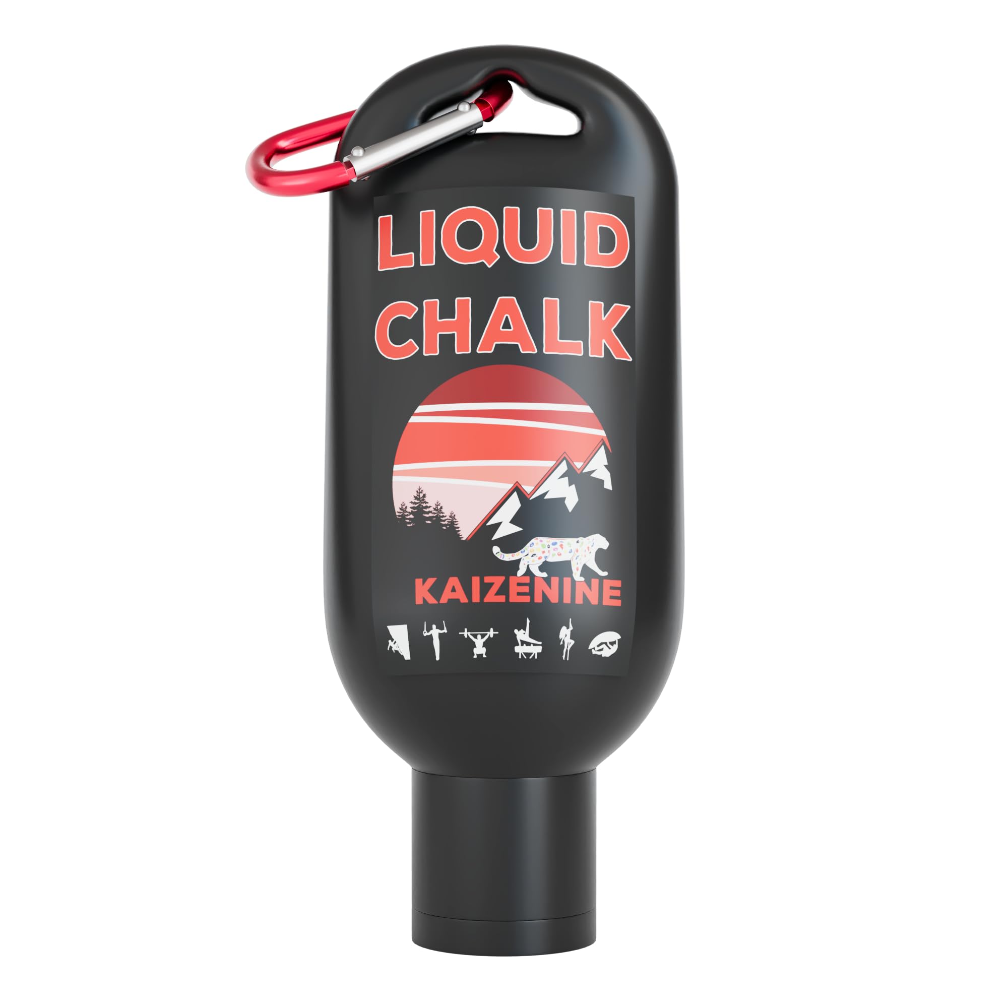 KAIZENINE Liquid Chalk 50ml 100ml Rock Climbing Bouldering Weight Lifting Cross Fit Carabiner - Improve grip - No Mess - Quick Drying Formula - Chalk for Sweat Free Hands (50ml)