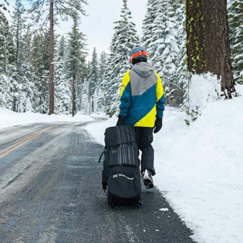 Winterial Rolling Snowboard Travel Bag Double Layered Water Resistant