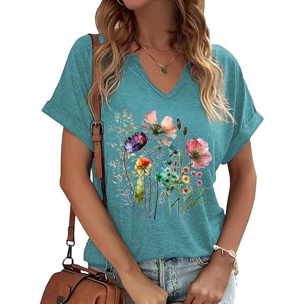 Gildan Boho Wildflowers Graphic Tee, Botanical Nature Lover Design With Cottagecore Garden Theme For Floral Fans S 5xl Shirt