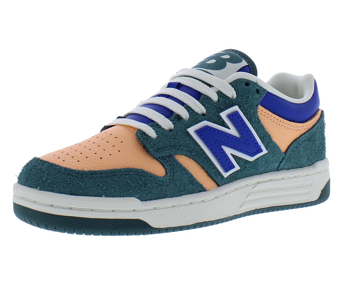 New Balance 480 GS Boys Shoes Size 5, Color: Green/Orange/Multi-Colored Image